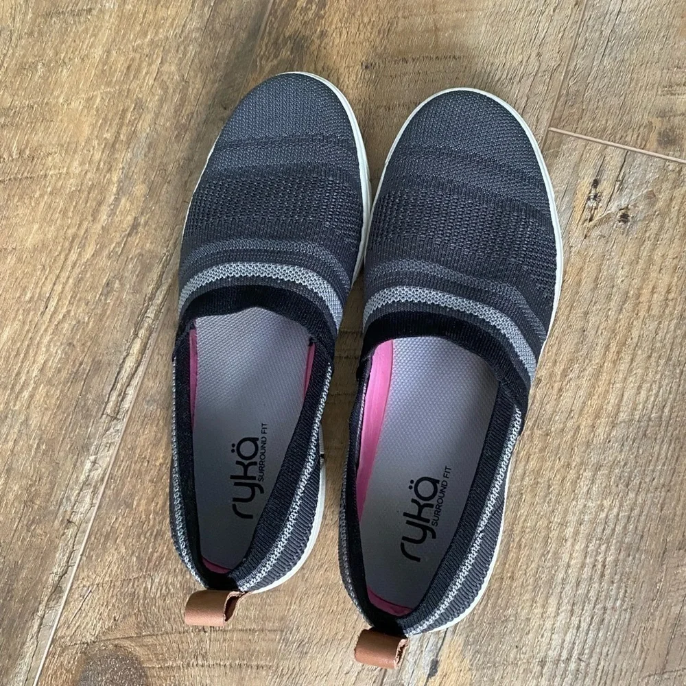 Rya Surround Fit Stretch Fabric Slip On Loafer Dark Gray Women’s Size 8.5 W